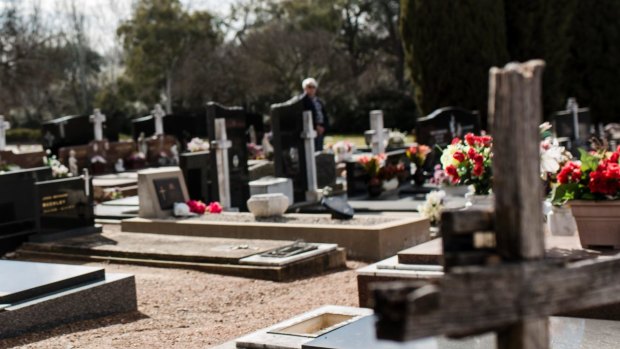 The Woden cemetery is running out of space.  