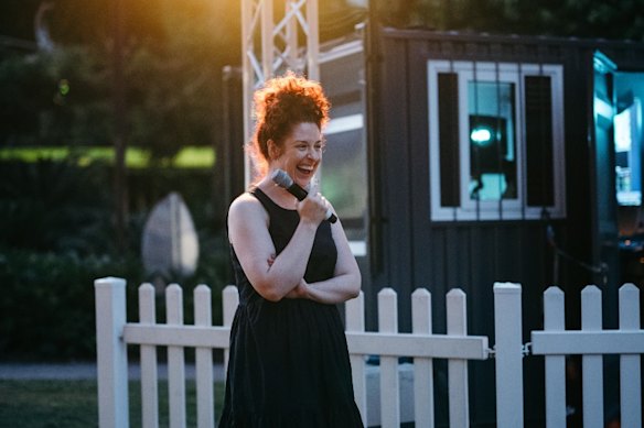 Former Brisbane International Film Festival executive director Sophie Mathisen at a screening at South Bank’s Rainforest Green.