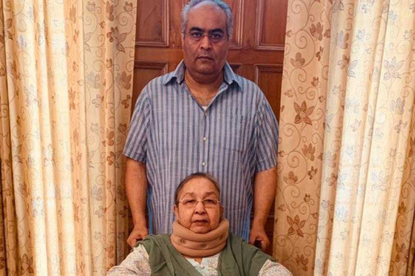Australian citizen Sunny Joura and his 72-year-old mother Darshan Kaur Joura, who has multiple illnesses, were barred from the repatriation flight.