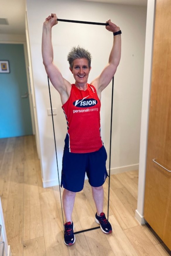 Vision gym manager Leigh-Ann Scott says people, especially those working from home, need to keep moving.