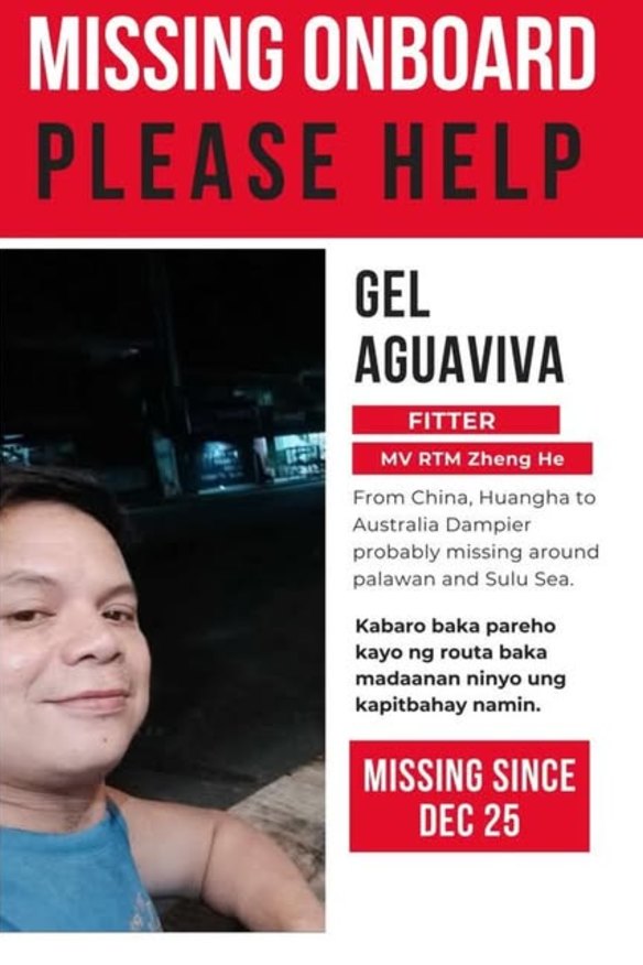The missing persons poster for Gel Aguaviva being shared on Facebook.