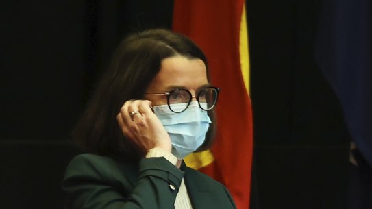 Minister for Women’s Safety Anne Ruston and Prime Minister Scott Morrison at the opening of the women’s safety summit last year.