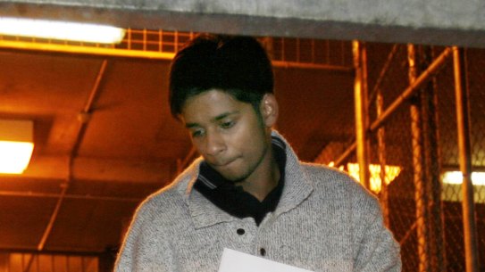 Puneet Puneet after being bailed from the Melbourne Magistrates Court in October 2008.