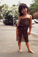 Emma loved to put together outfits from offcuts as a child.