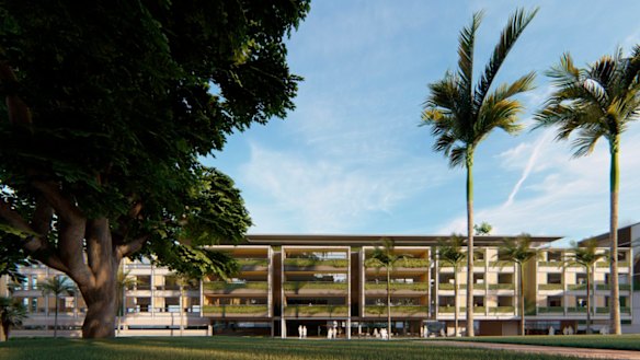 An artist’s impression of the proposed redevelopment of the War Memorial Hospital in Waverley.