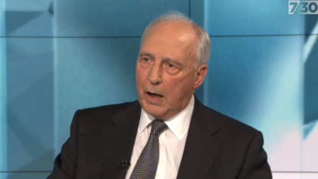 Paul Keating discusses Labor's election loss on ABC's 7.30.
