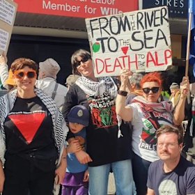 The symbol has become ubiquitous within the pro-Palestine protest movement.