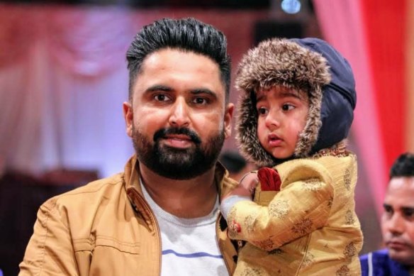 Sikander Kang and his son in March 2020, the last time they were together. 
