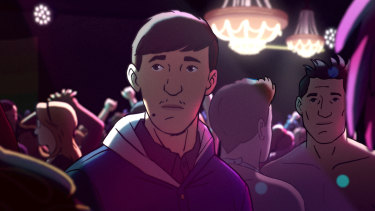 Amin in the animated documentary Flee, which has been nominated for three Oscars. 