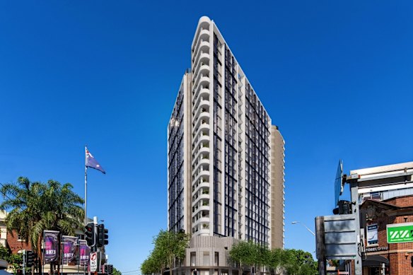 Concept images of the development, located on the corner of the Pacific Highway and Falcon Street in Crows Nest.