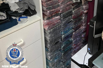 Over 200kg of cocaine was allegedly seized by police from a home in Sydney's south-west.