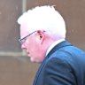 Convicted sex offender and independent MP Gareth Ward arrives at Darlinghurst Court on Wednesday, when his bail was revoked and he was taken into custody. 