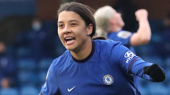 Matildas star Sam Kerr has shone in the Super League for Chelsea this season.