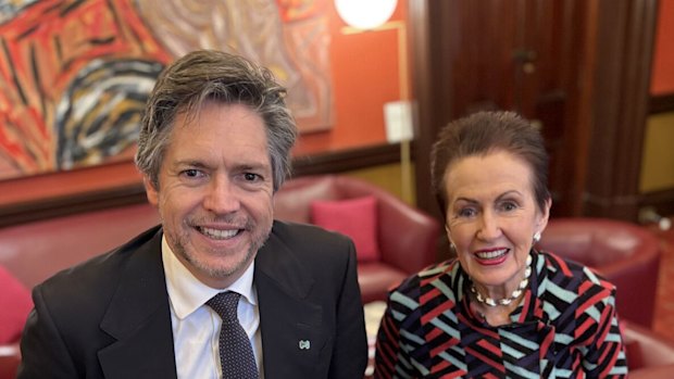 Nick Reece with Clover Moore