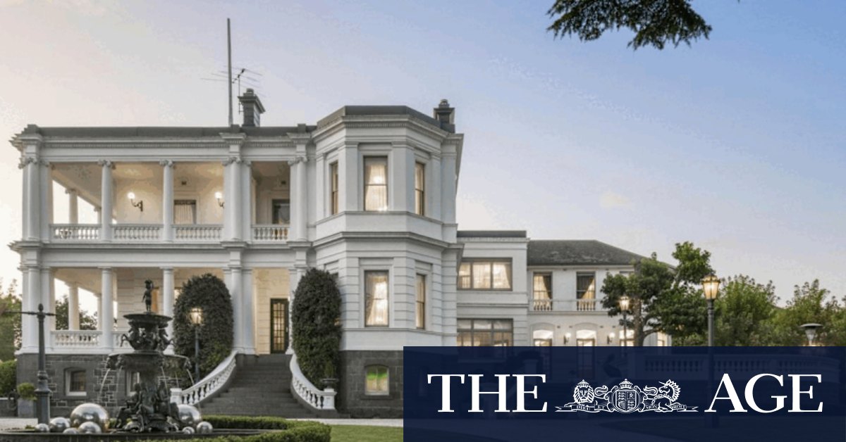 Melbourne luxury property: Canterbury's Shrublands mansion for sale for $37 million to $40 million - Vimarsana News