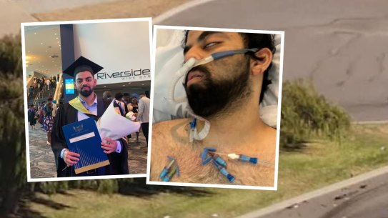 Muhammad Usman is recovering in hospital following the Dalkeith crash. 