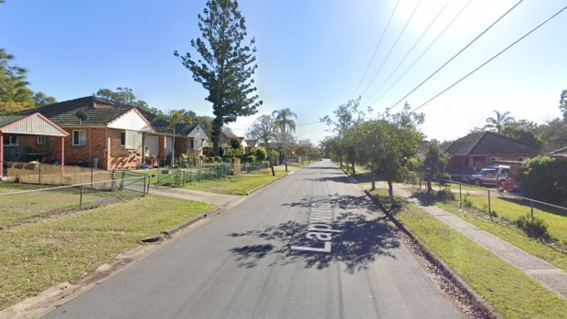 Lapwing Street in Inala, where the cyclist jumped the front fence of a house for safety.