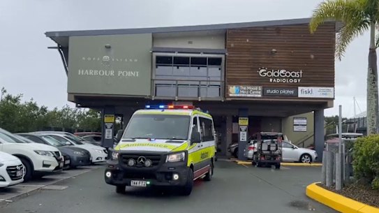 The scene of the fatal stabbing.