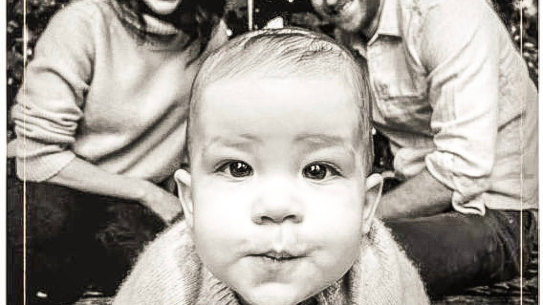 Prince Harry and Meghan's Christmas card featuring Archie.