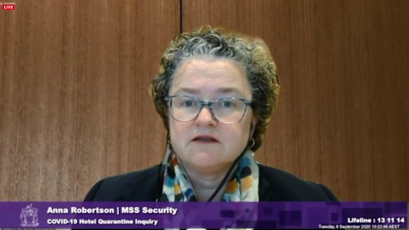 Anna Robertson, representing MSS Security.