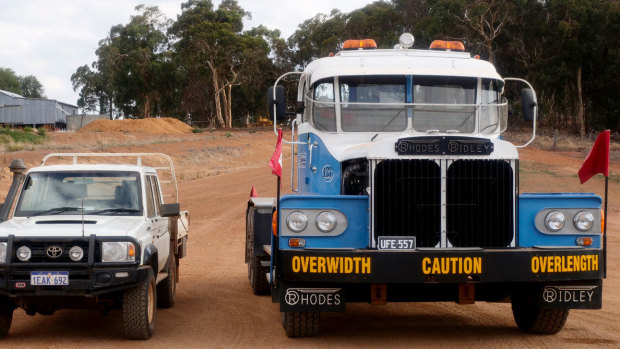 At the time, Rhodes Ridley was the biggest road truck in the southern hemisphere.
