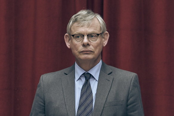 Martin Clunes plays Detective Chief Inspector Colin Sutton in Manhunt.