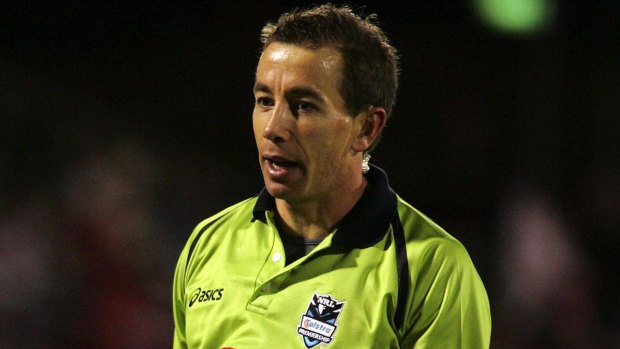 Targeted: NRL referee Ben Cummins was allegedly the target of a spray from the Bulldogs.
