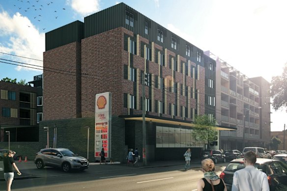 An artist impression of the seven-storey development approved by the City of Sydney Council in 2020.