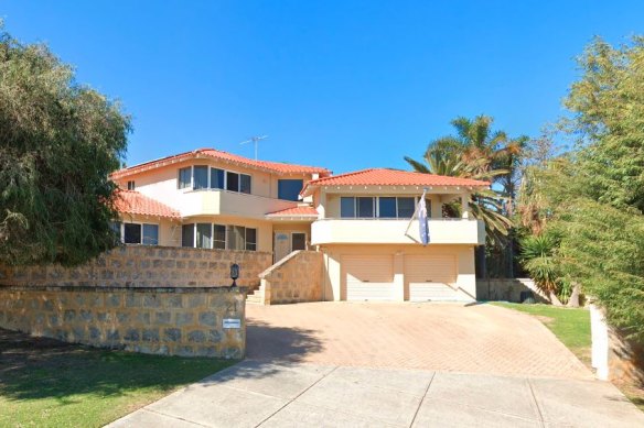 Margaret Court’s City Beach home has been advertised for sale since early this month. 
