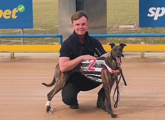 Jacob Biddell is a greyhound trainer who used to ride track work.
