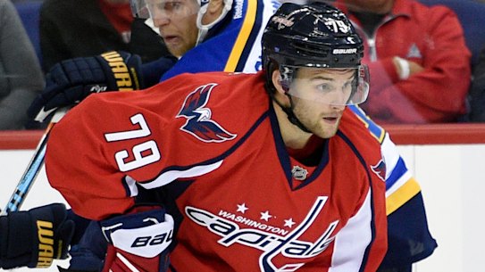 Nathan Walker, pictured here in action for Washington, has signed with the St Louis Blues.