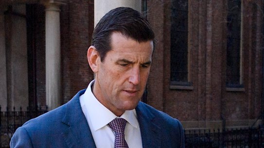 Ben Roberts-Smith arrives at court in Sydney on Friday.