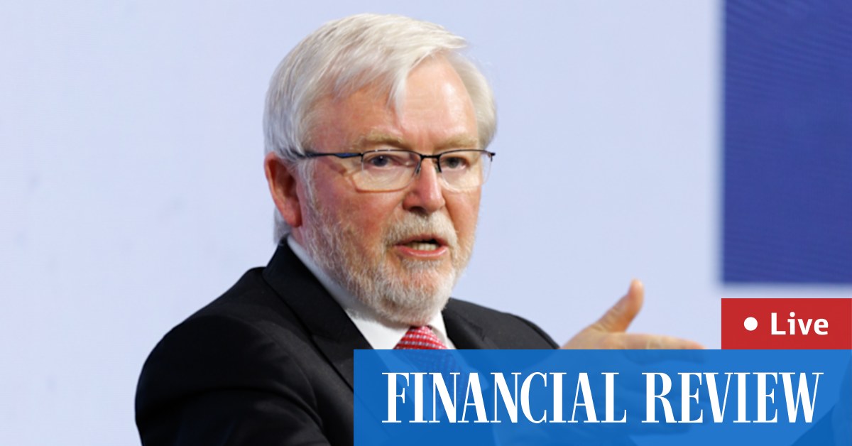 Kevin Rudd tells Financial Review Asia Summit that despite the early rhetoric, Chinese officials recognise need for guardrails. Follow live updates.