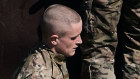 Young Ukrainian recruits undergo military training in Kyiv. Ukraine faces a range of bleak scenarios if additional US military aid does not materialise.