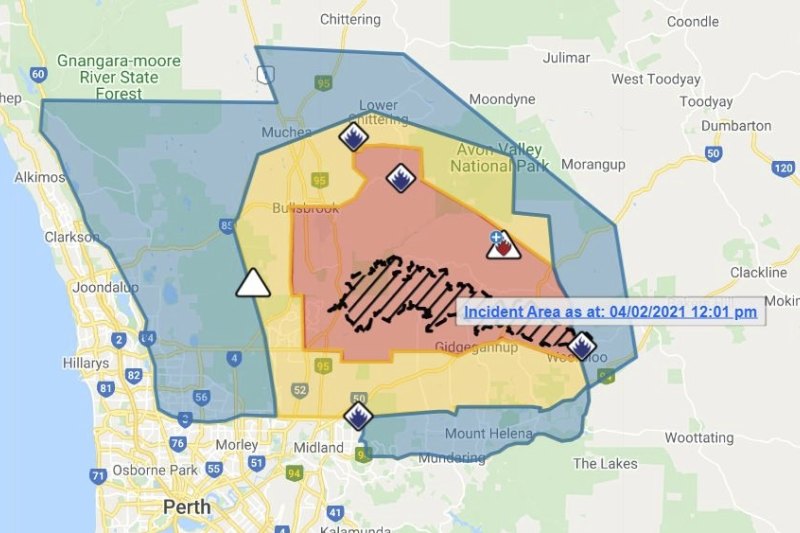 Perth Fire Live Updates Dfes Shield Avon Ridge Shady Hills Estates From Blaze Through The Night