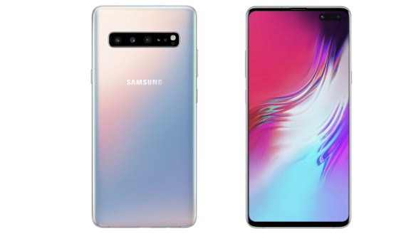 The Galaxy S10 5G, as it appeared when it was first revealed in February.