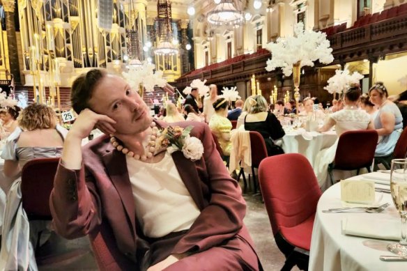 Patrick Lenton looking dapper at his pre-Mardi Gras Ton Ball.