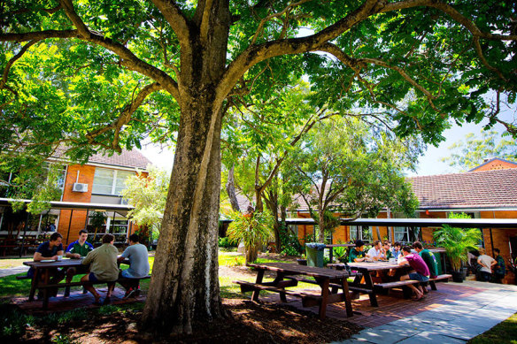 St Leo’s College at the University of Queensland in St Lucia is one of only two all-male residential colleges left in Australia.