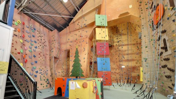 The Sydney Indoor Climbing Gym in St Peters.