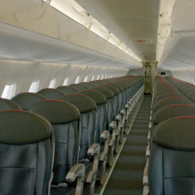QantasLink’s Embraer E190 only has one toilet for the entire economy cabin.