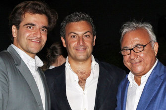 The men behind Unaoil: brothers Saman and Cyrus Ahsani and their father, Ata.