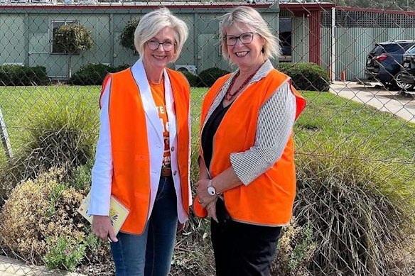 Haines and Christine Cunningham in a picture posted to Haines’ Instagram account in April 2025. 