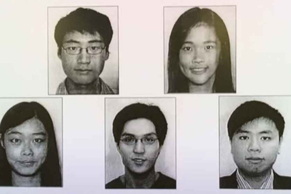 The five activists now wanted by Hong Kong police.
