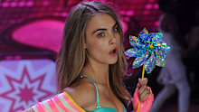 Cara Delevingne walks the runway during the Victoria's Secret 2012 Fashion Show