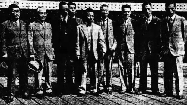 Members of the Japanese Pacific Economic Inspection Tour.