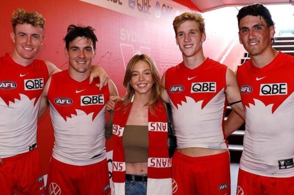 No one loves Sydney, or the Sydney Swans, more than Sydney Sweeney.