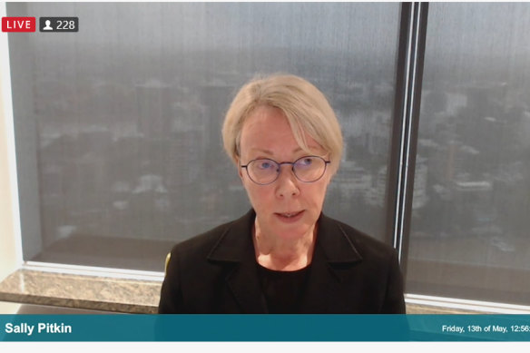 The Star Entertainment Group director Sally Pitkin (pictured giving evidence on Friday) said the threat of competition from Crown was a factor behind the casino group’s cultural collapse. 