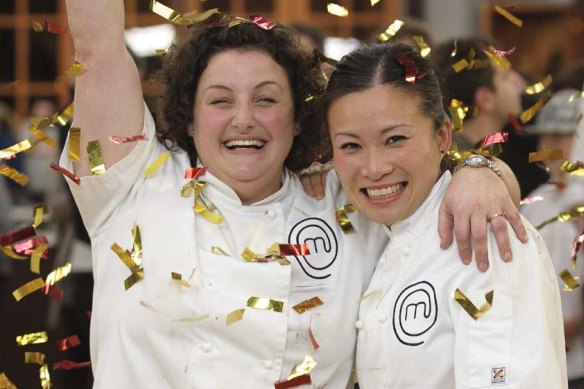 The original MasterChef Australia winner and runner-up Julie Goodwin and Poh Ling Yeow.