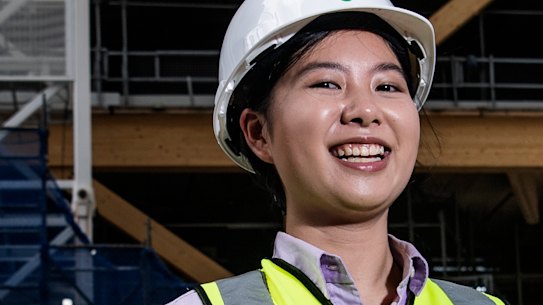Elizabeth Lau works in the construction industry for building company Lendlease.