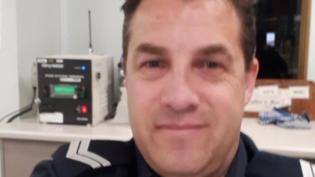 Former senior constable Andrew Craig Adams who worked at Corio police station. 